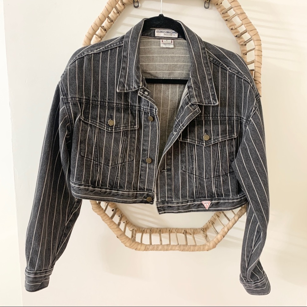 vintage georges marciano for guess jean jacket